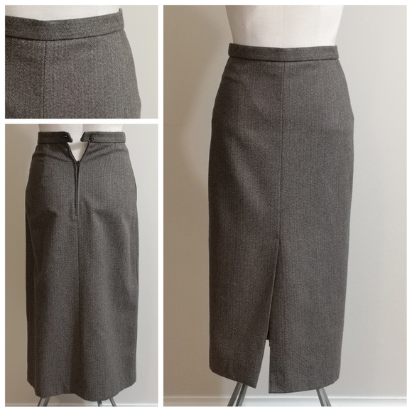 70's Vintage Bagatelle wool blend pencil skirt - Picture 1 of 7